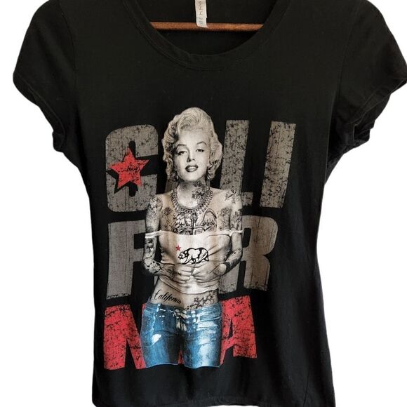 GRAPHIC T- Shirt Marilyn Monroe California Ejel Brand - Picture 1 of 4